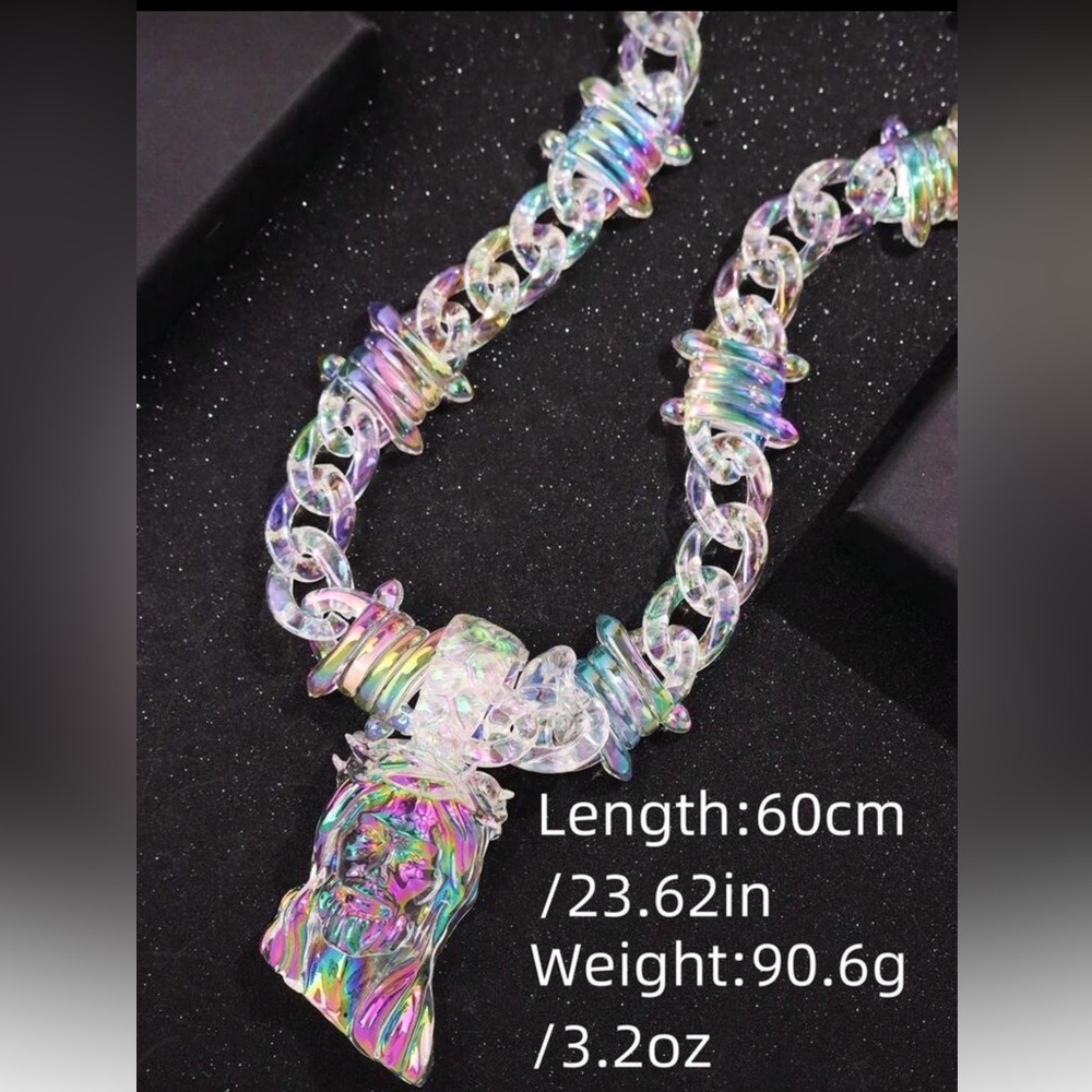 Iridescent Chain Necklace